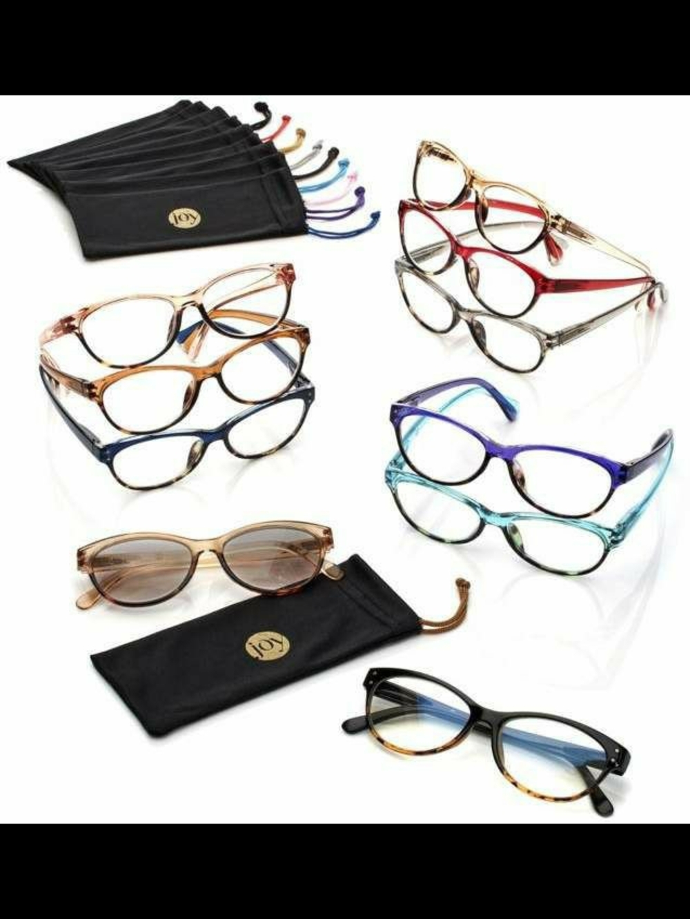 Joy Mangano SHADES 20-Piece Reading Glasses Couture Set (+3.5)